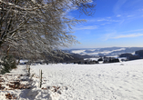 Die winterliche Landschaft rund um Windeck lädt zum Genießen ein.