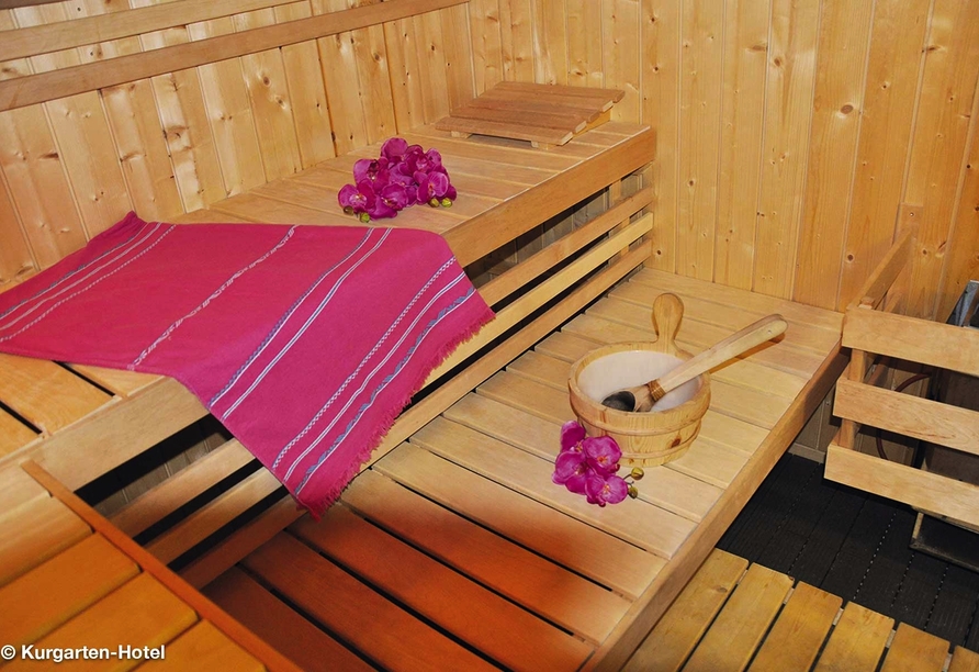 Entspannen Sie in der hoteleigenen Sauna.