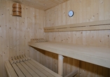 Auch in der Sauna können Sie zur Ruhe kommen.
