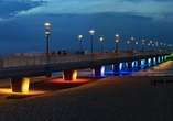 Abendstimmung an der Seebrücke in Kolberg