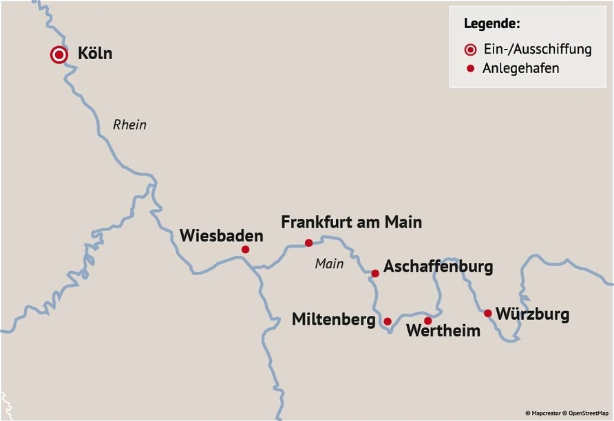 Ihre Reiseroute
