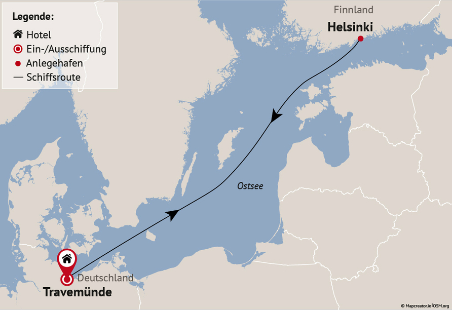 Ihre Reiseroute
