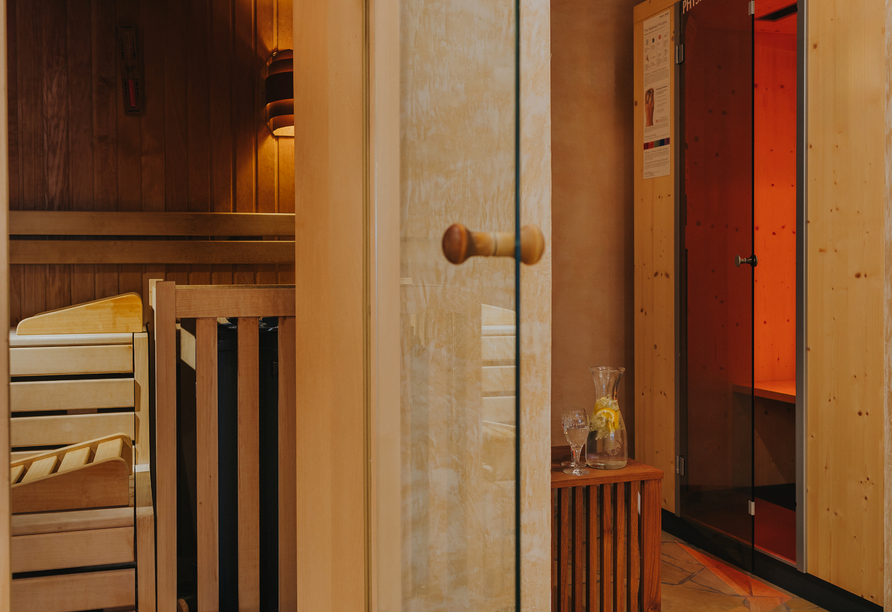 Wohltuende Wärme in der Sauna