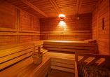 Wohltuende Wärme in der Sauna