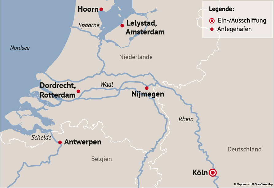 Ihre Reiseroute 2027