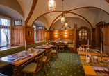 Das gemütliche Gewölberestaurant 