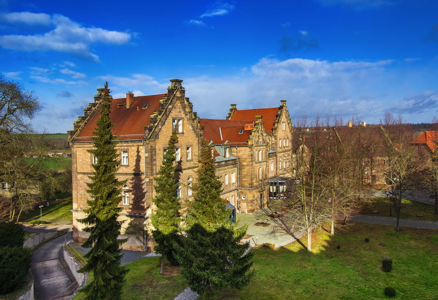 Außenansicht von Schloss Nebra