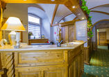 Die Rezeption des Hotels Schloss Nebra