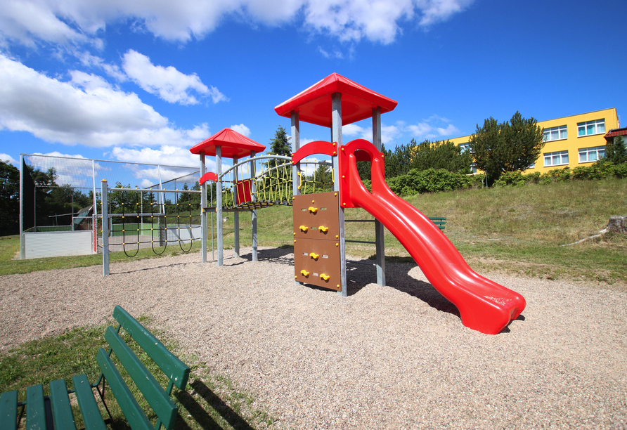 Der Spielplatz des Panorama Ferien Hotels Harz
