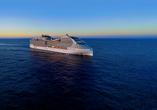 Ihr Schiff – die hochmoderne MSC World Asia – heißt Sie herzlich willkommen.