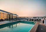 Im Zen Pool können Sie an Bord herrlich entspannen und den Sonnenuntergang beobachten.