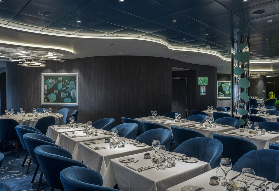 Aber auch im Bubbles Restaurant erwarten Sie kulinarische Höhepunkte.