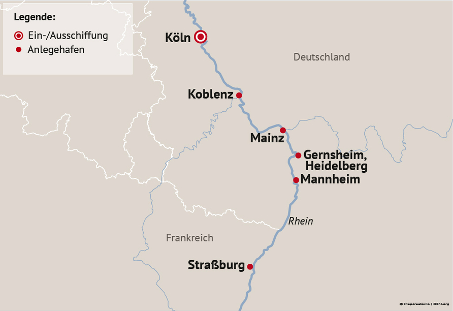 Ihre Reiseroute 2027