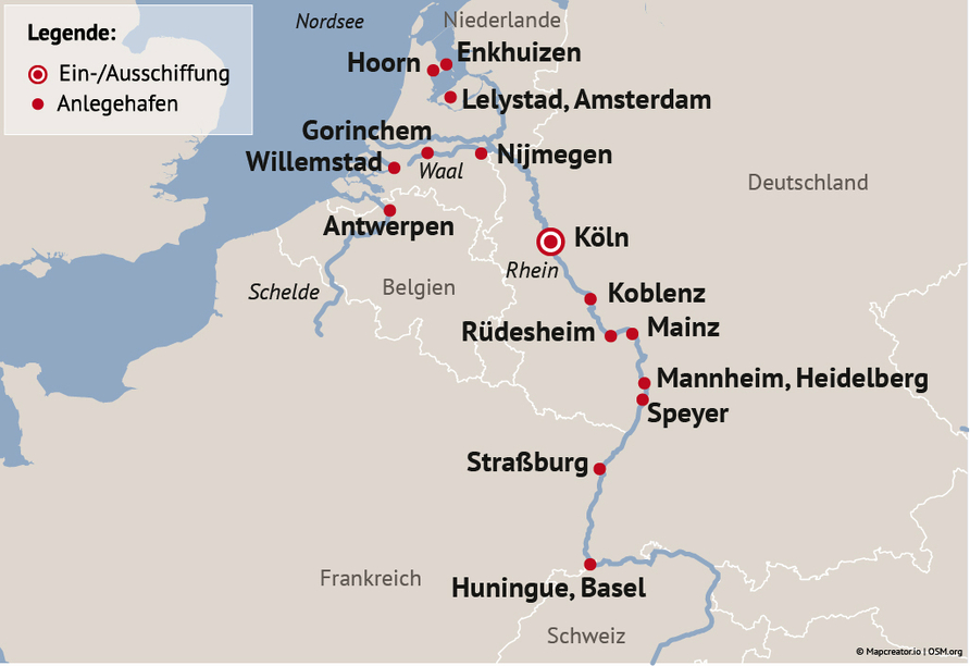 Ihre Reiseroute 2026