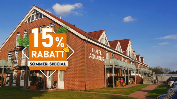 Das Hotel Aquarius in Norden begrüßt Sie herzlich im typisch ostfriesischen Stil.