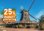 Das Highlight Ihres Hotels: Die liebevoll restaurierte Windmühle aus dem Jahre 1874.