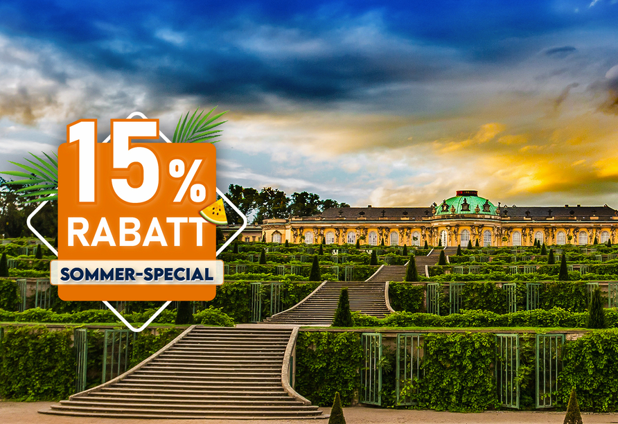 Das Schloss Sanssouci ist ein wahres Highlight in Potsdam – erleben Sie es selbst!
