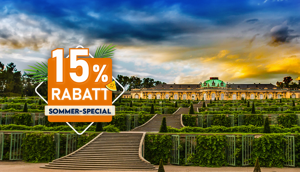 Das Schloss Sanssouci ist ein wahres Highlight in Potsdam – erleben Sie es selbst!