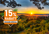 Es erwarten Sie tolle Ausblicke über den Thüringer Wald.