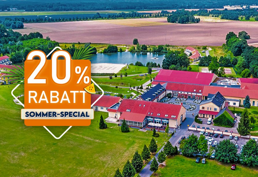 Außenansicht des Sport- & Vital-Resorts Neuer Hennings Hof in Perleberg
