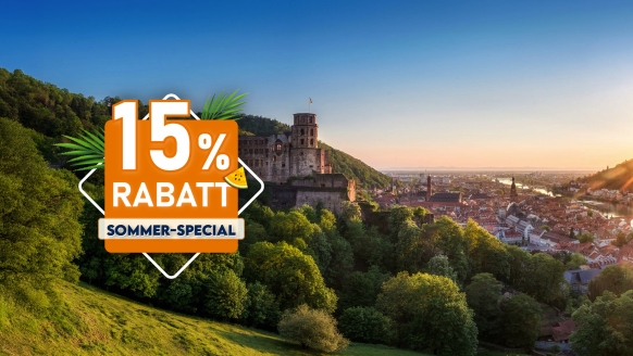 Ein Ausflug nach Heidelberg mit dem bekannten Heidelberger Schloss ist empfehlenswert.