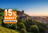 Ein Ausflug nach Heidelberg mit dem bekannten Heidelberger Schloss ist empfehlenswert.