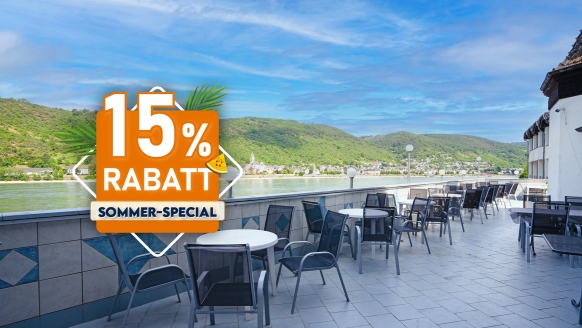Terrasse vom besttime Hotel Boppard