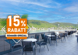 Terrasse vom besttime Hotel Boppard
