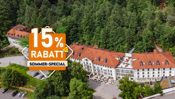 Das Robenstein Aktivhotel & SPA liegt mit seinem Saunadorf idyllisch im Bayerischen Wald.