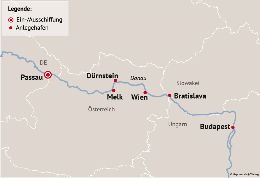 Ihre Reiseroute