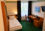 Beispiel eines Einzelzimmers des Best Western Hotels Spreewald