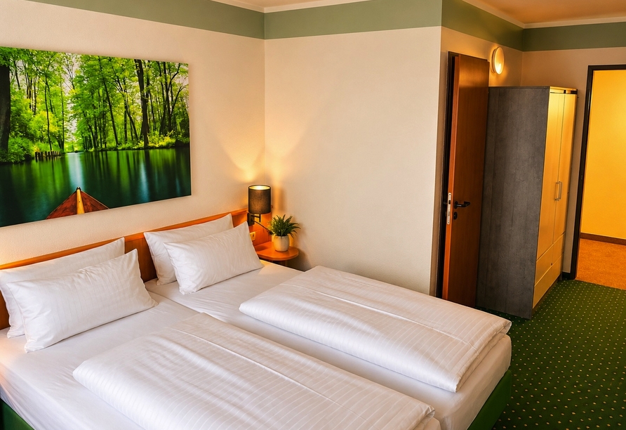 Beispiel eines Doppelzimmers des Best Western Hotels Spreewald