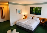 Beispiel vom Doppelzimmer mit Zustellbett des Best Western Hotels Spreewald