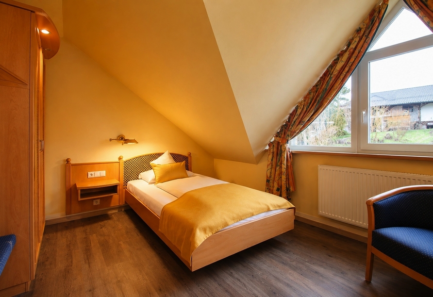 Beispiel eines Einzelzimmers Economy im Appartementhaus