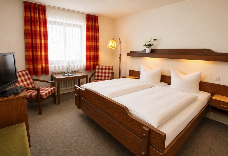 Beispiel eines Doppelzimmers im Hotel An der Sonne