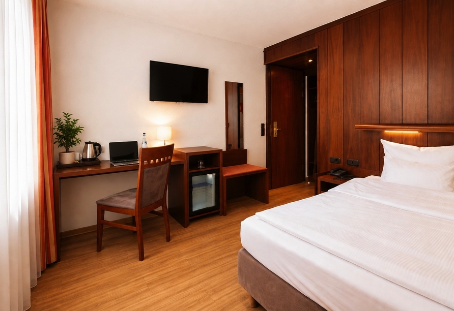 Beispiel eines Einzelzimmers im Best Western Hotel Heide