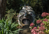 Eine faszinierende Pflanzenwelt erwartet Besucher im botanischen Garten in Gardone Riviera.