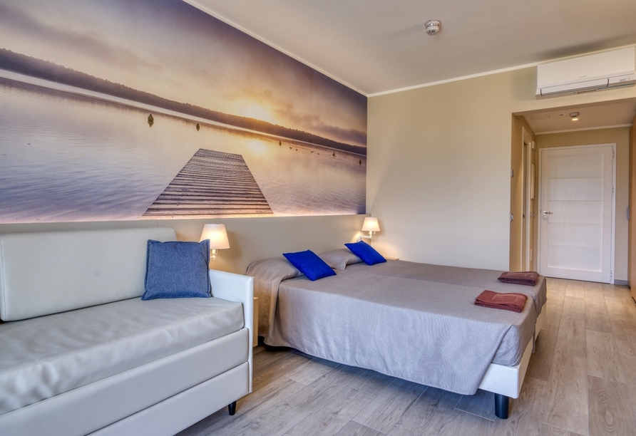 Beispiel eines Doppelzimmers Panorama im Hotel Cristina