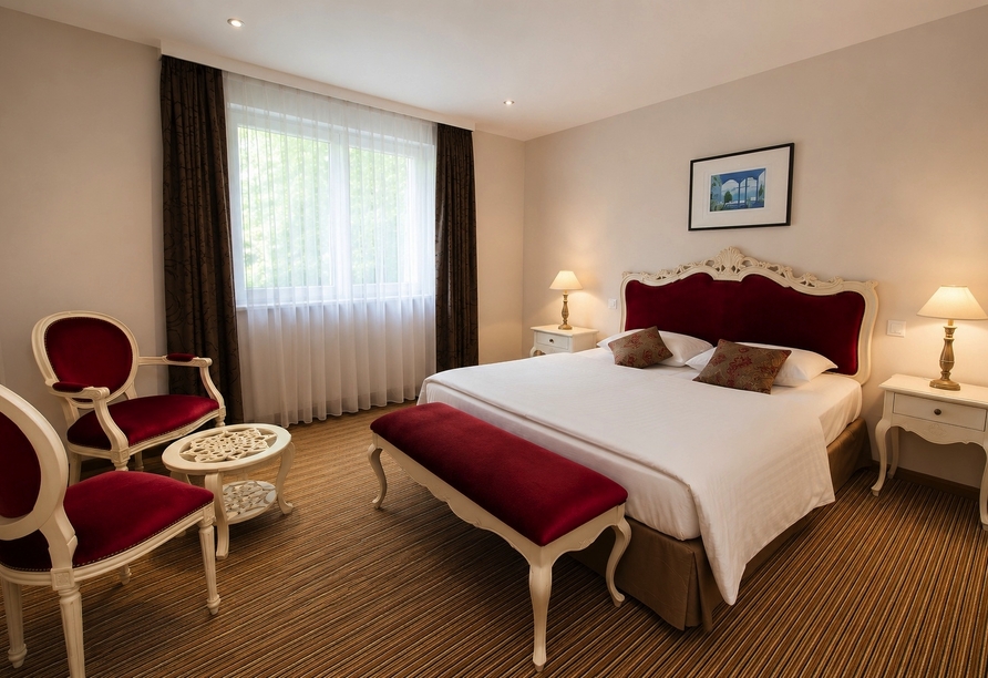 Beispiel eines Doppelzimmers Komfort im Hotel du Parc Wellness & Beauty