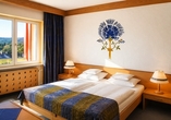 Beispiel eines Doppelzimmers mit Zustellbett im WAGNERS Hotel Schönblick in Fichtelberg