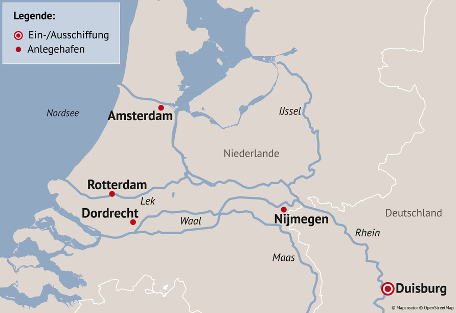 Ihre Reiseroute