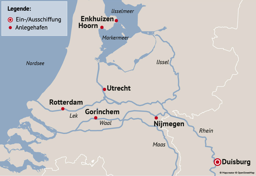 Ihre Reiseroute
