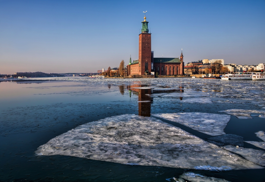 Im Goldenen Saal des Rathauses werden alljährlich die Nobelpreisträger geehrt.
