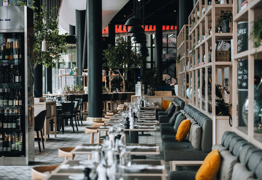 Im Hotelrestaurant werden Sie kulinarisch verwöhnt.