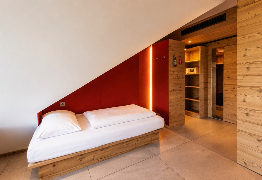Beispiel für ein Doppelzimmer mit Zustellbett