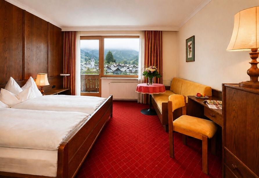 Beispiel eines Doppelzimmers mit Balkon