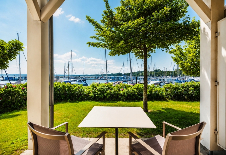 Von Ihrer Terrasse aus haben Sie einen fabelhaften Ausblick.