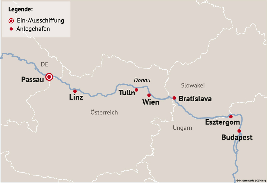 Ihre Reiseroute