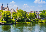 Blick auf Maastricht und den Fluss Maas
