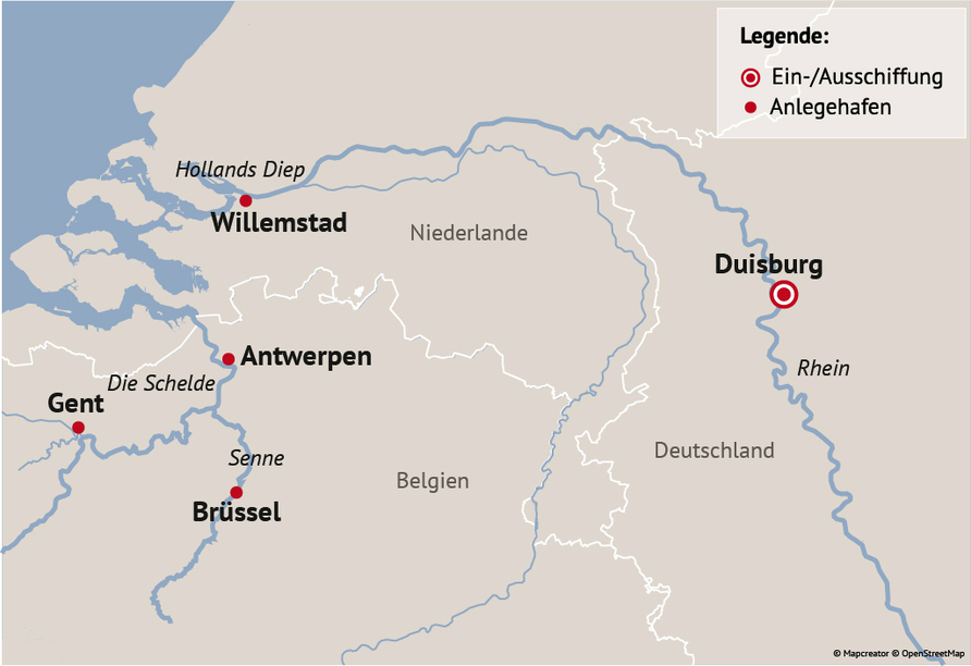Ihre Reiseroute